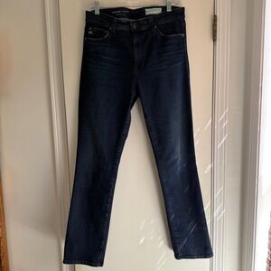AG Adriano Goldschmied x Anthropologie Stevie High Rise Slim Straight Jeans